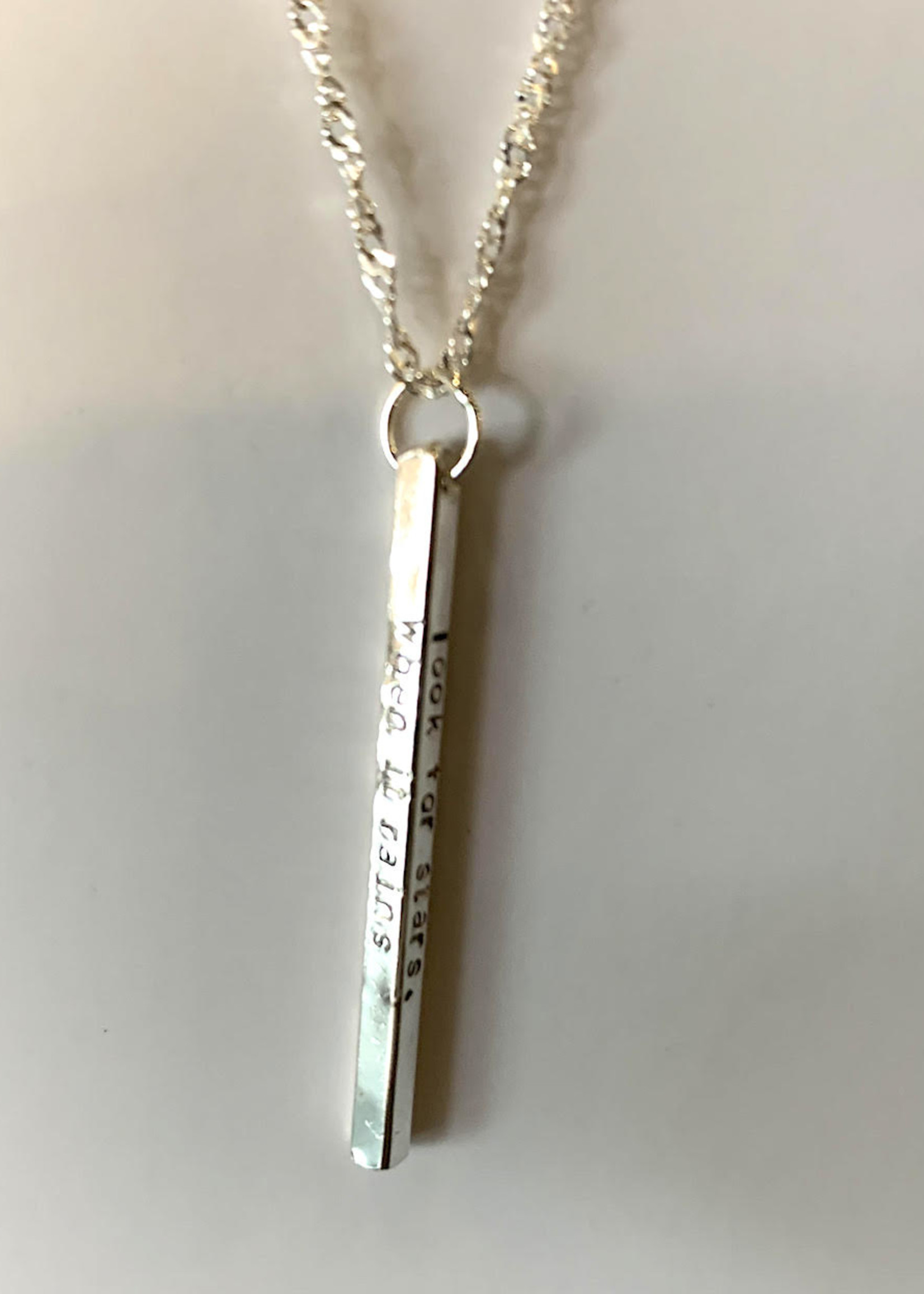 Elements Gallery Quote Necklace: "When it rains, look for rainbows"
