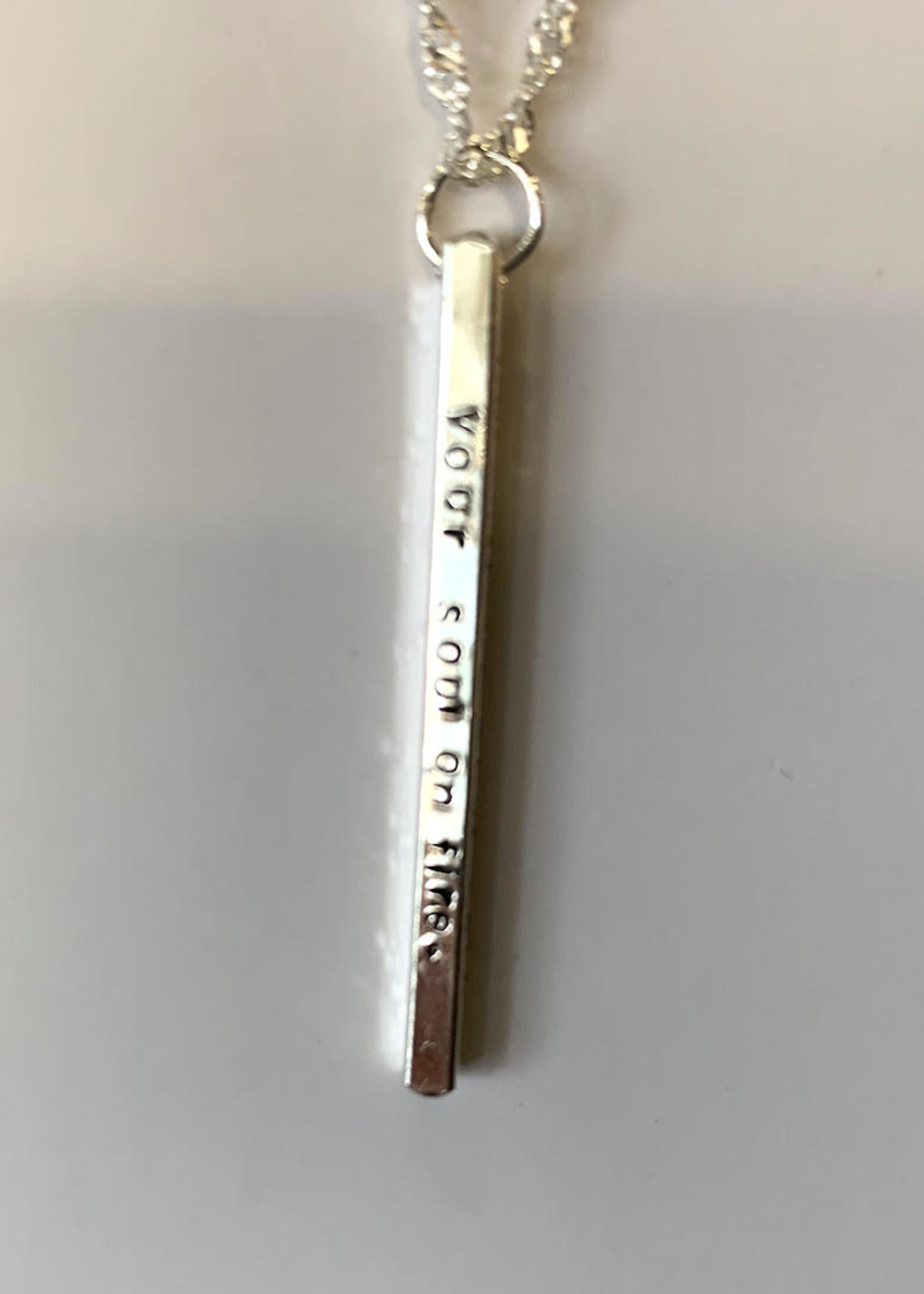 Elements Gallery Quote Necklace: "Be Fearless"