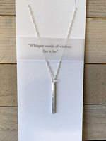 Quote Necklace: "Let it be"