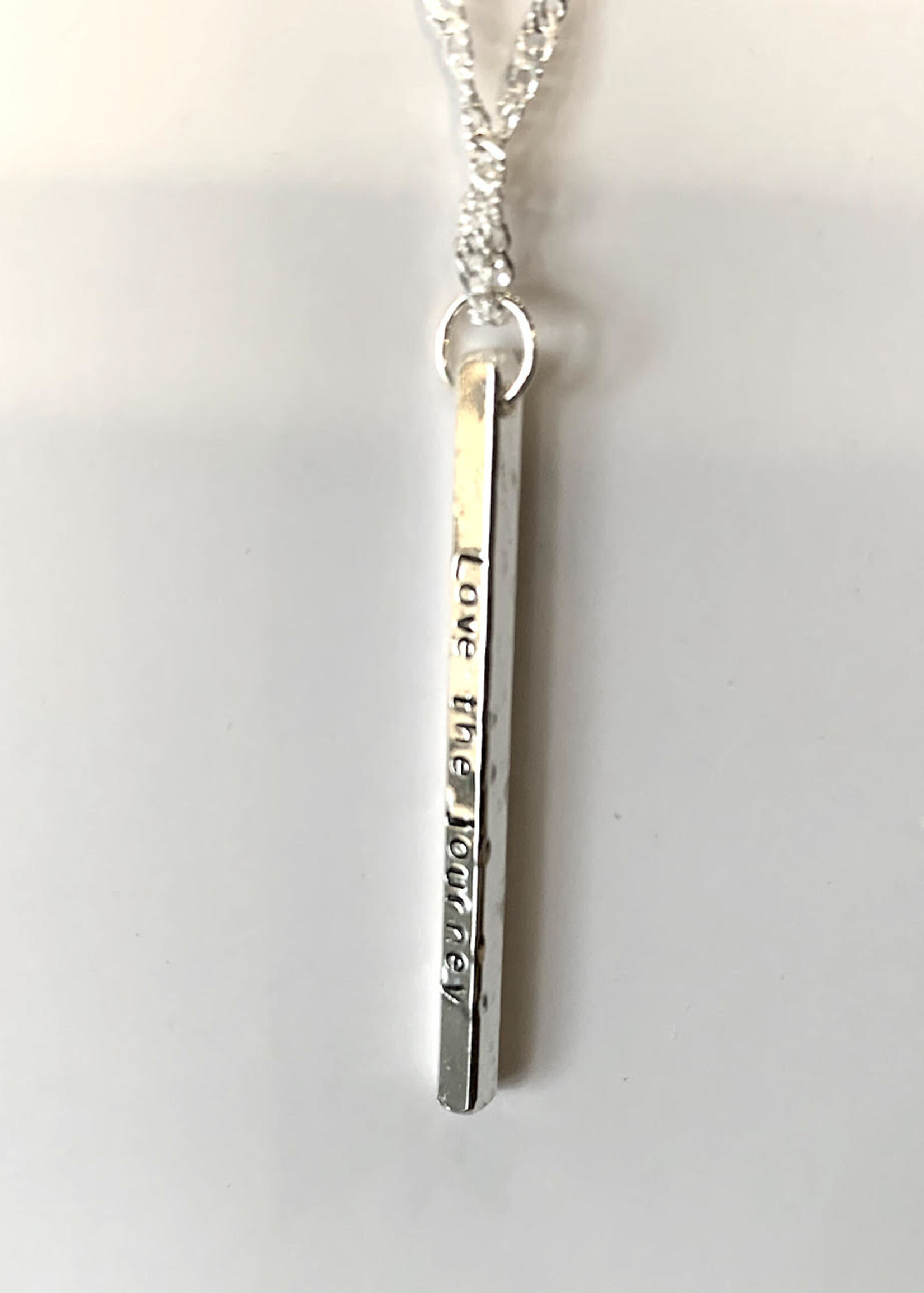 Elements Gallery Quote Necklace: "Love the journey"