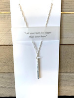 Quote Necklace: "Let your faith be bigger"