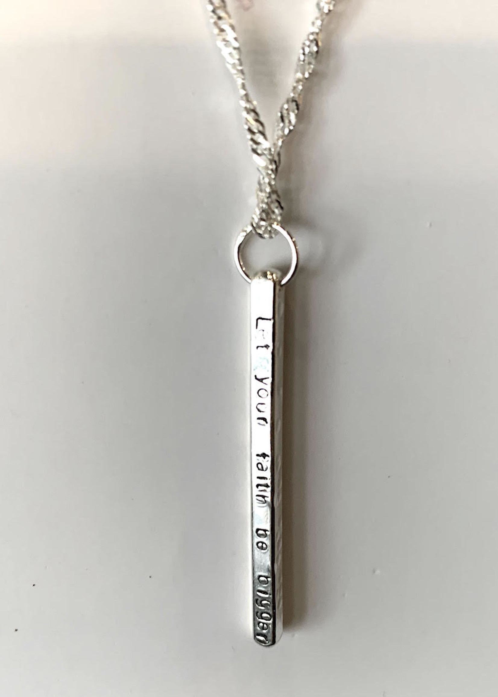 Elements Gallery Quote Necklace: "Let your faith be bigger"
