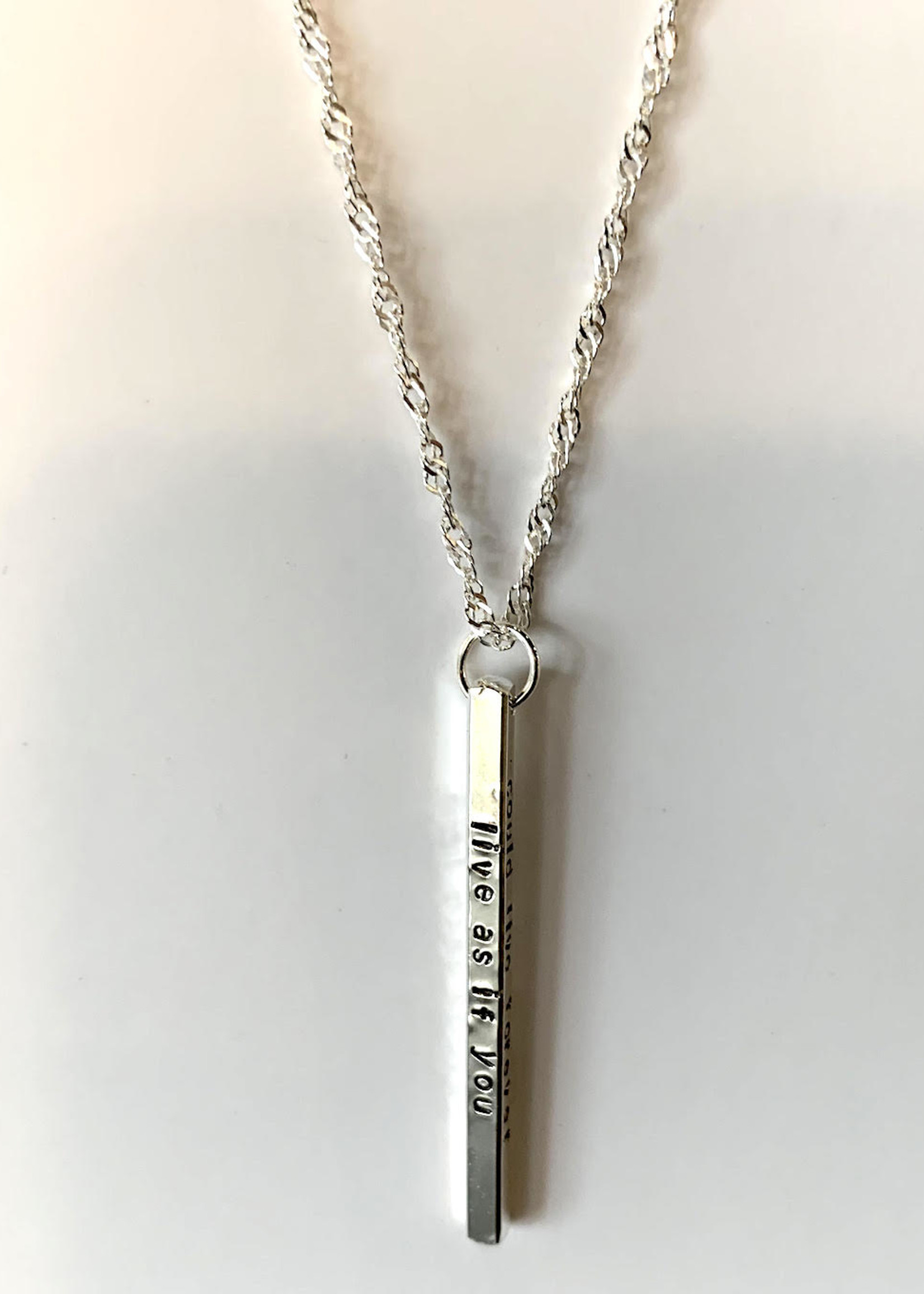 Elements Gallery Quote Necklace: " Dream as if"