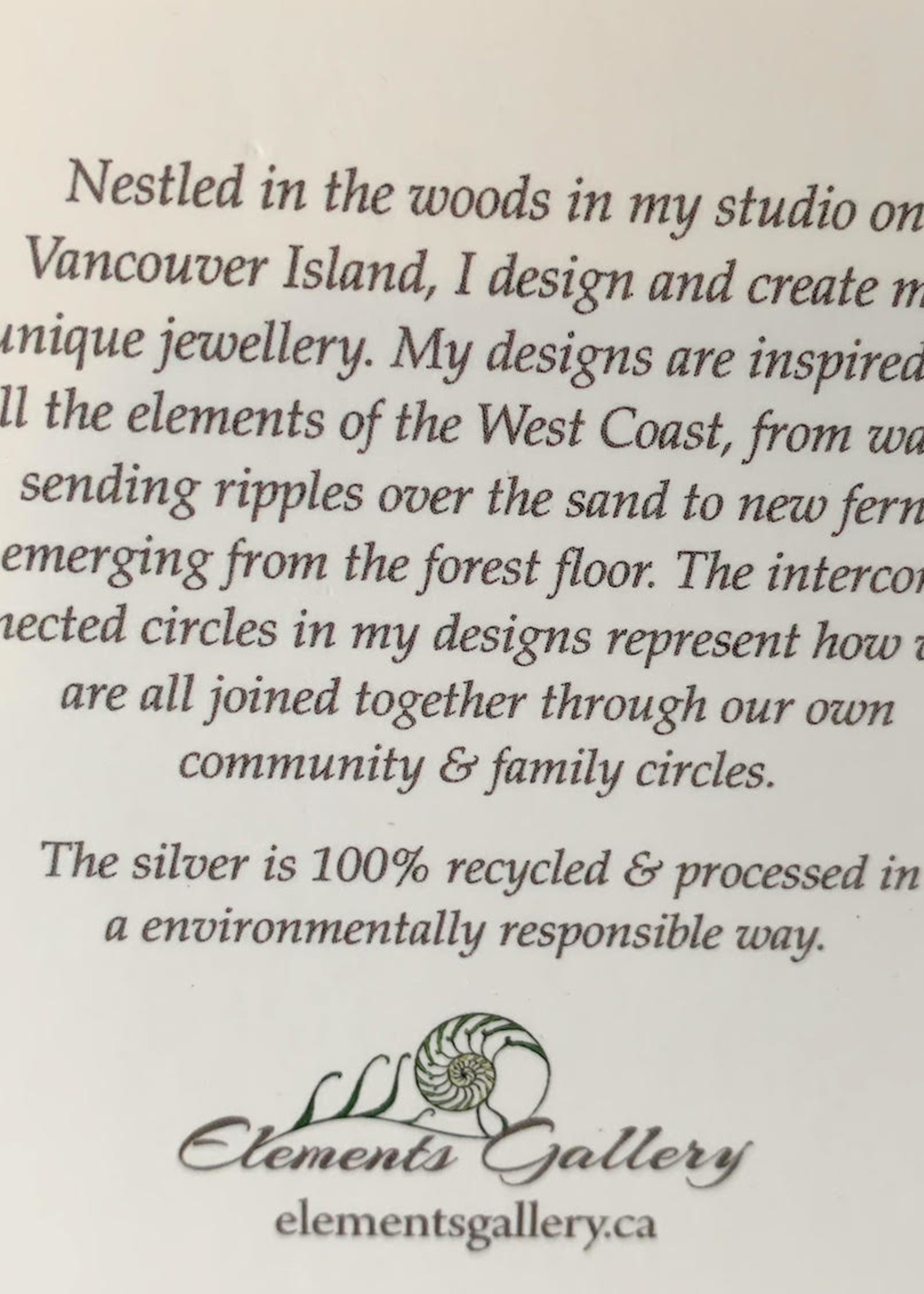 Elements Gallery Quote Necklace: "Be the change"