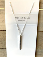 Elements Gallery Quote Necklace: "Gratitude"