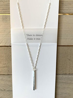 Elements Gallery Quote Necklace: "Dare to dream"