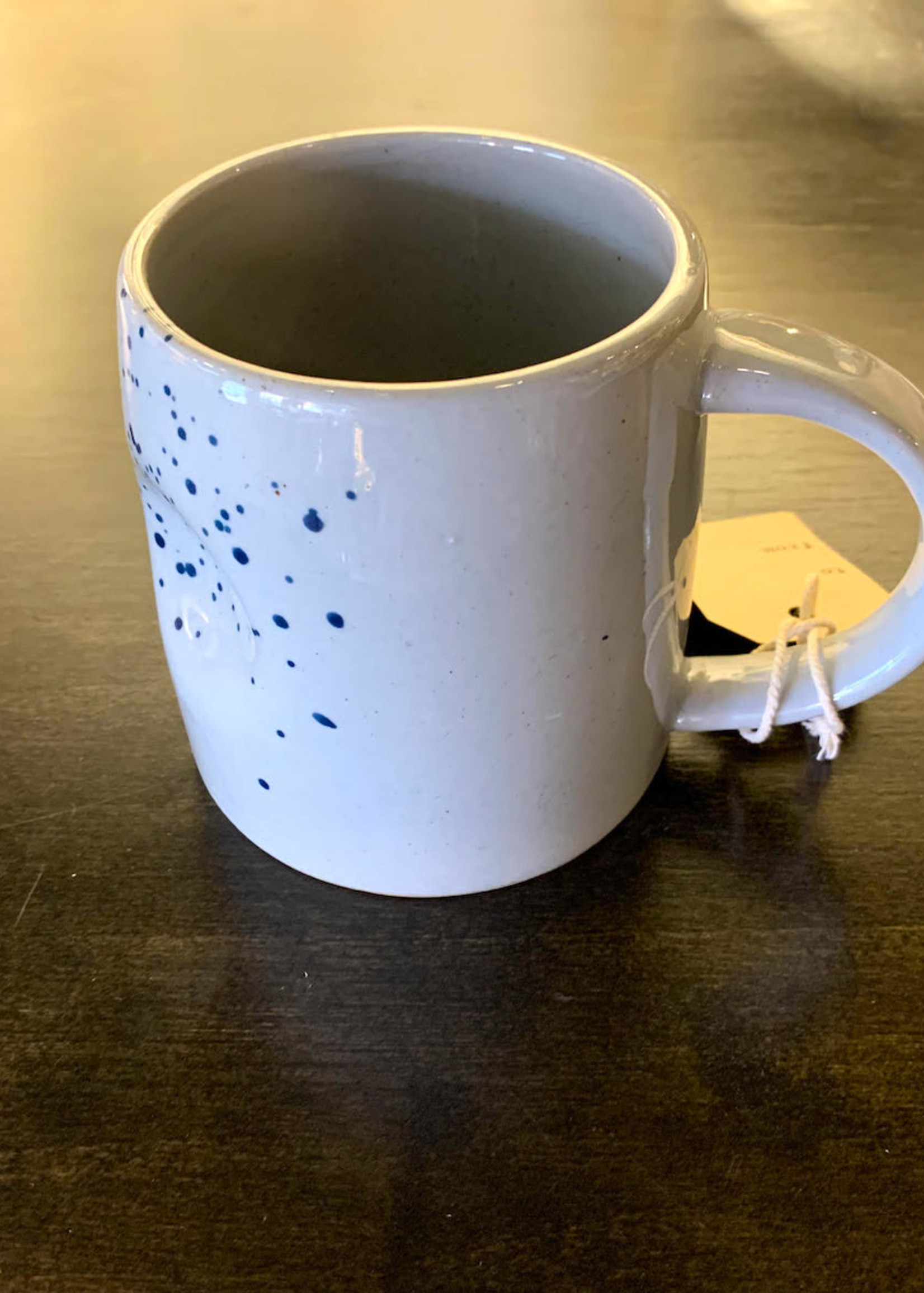 Tag Splatter Indent Mug * Blue Multi