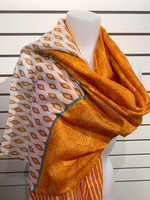 Summer Print Scarf * Tangerine Floral