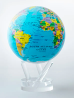 Mova Globes Mova Globe Political Map * Blue * 4.5"