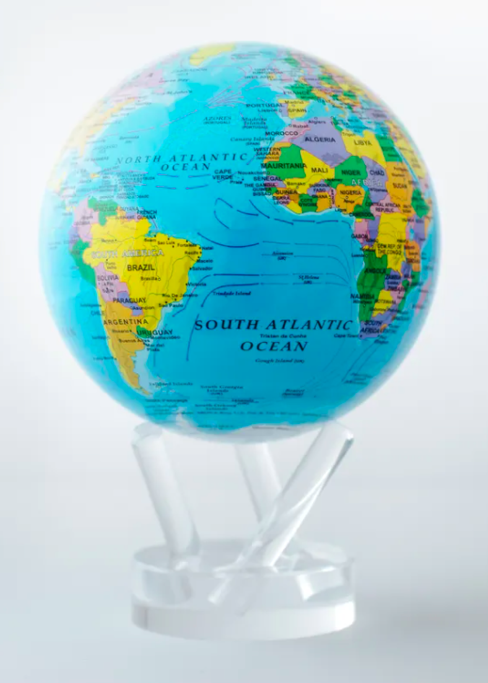 Mova Globes Mova Globe Political Map * Blue * 4.5"