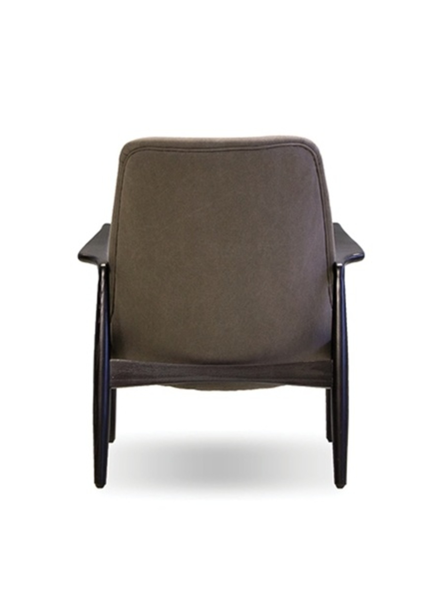 Reynolds Lounge Chair * Antique Black leather * Black Frame