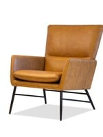 Morisson Lounge Chair * Whiskey Leather * Black legs