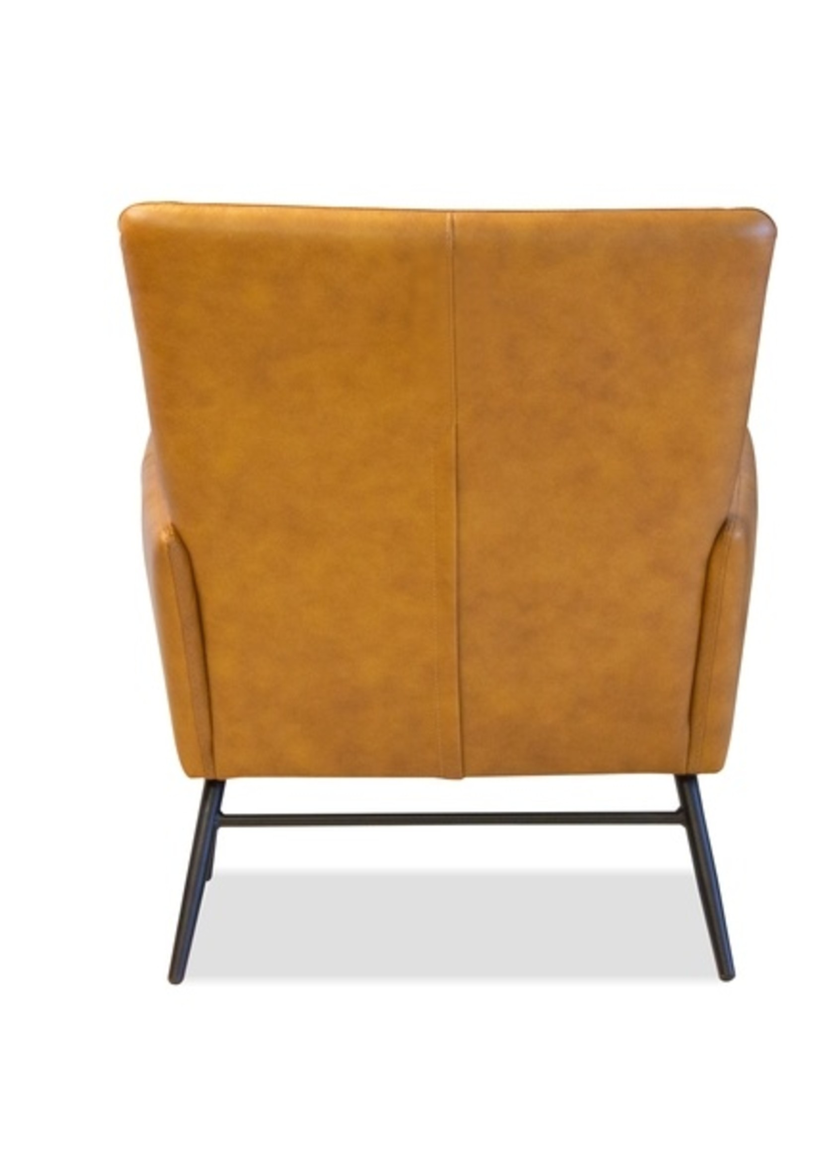 Mobital Morisson Lounge Chair & Ottoman * Whiskey Leather * Black legs
