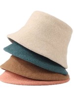 The Pathz Solid Bucket Hat * Teal * 100% Wool