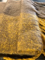 Mode Sabi Blanket Scarf * 21"x84" * 100% Viscose * Mustard * Milk Chocolate