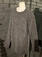 British & Irish Imports Donegal Curl Neck Sweater * Unisex * Gray * Extra Large