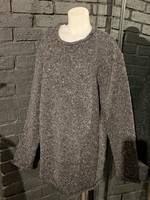 British & Irish Imports Donegal Curl Neck Sweater * Unisex * Medium * Gray