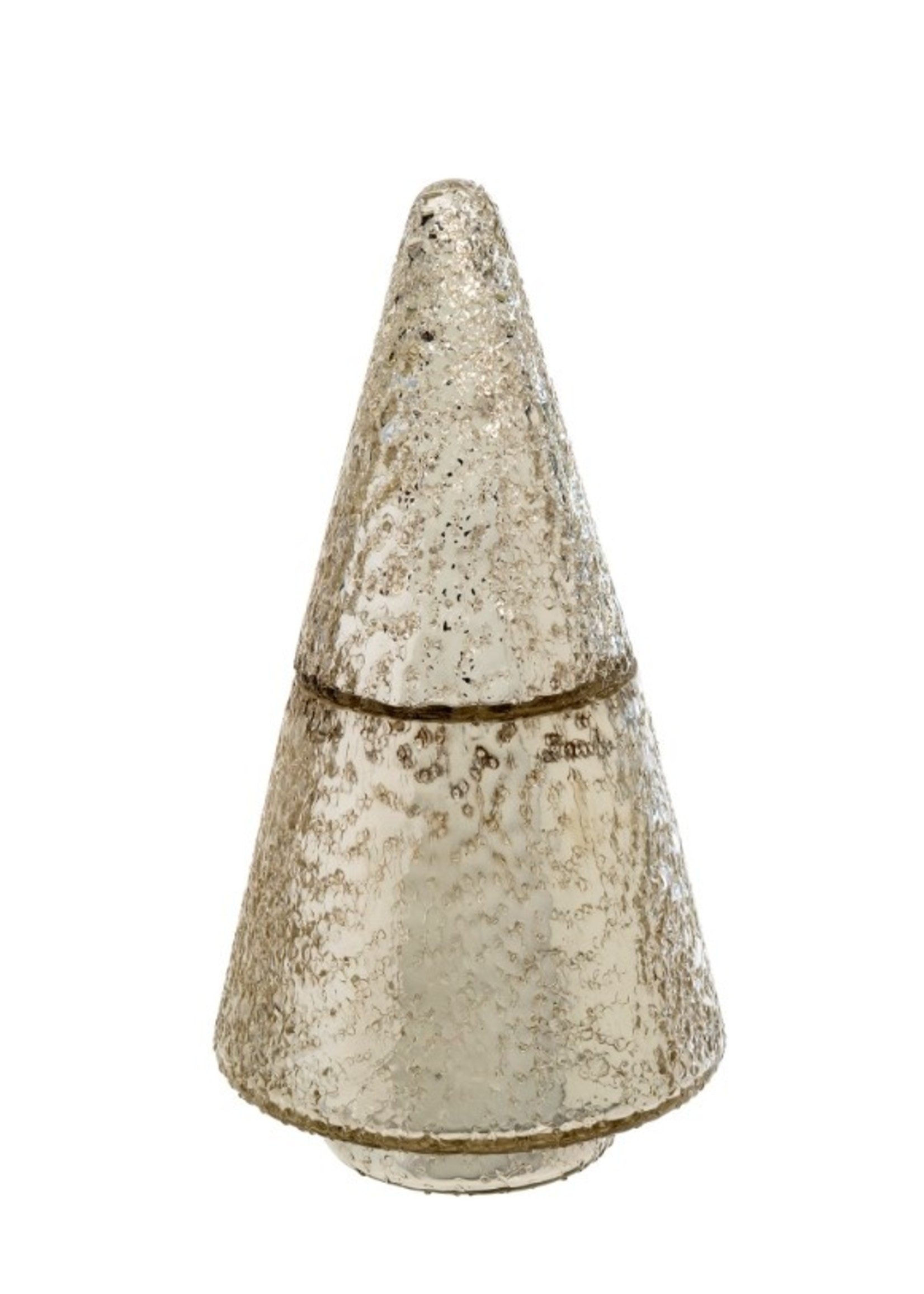 Indaba Shimmer Tree Candle * Medium * Silver