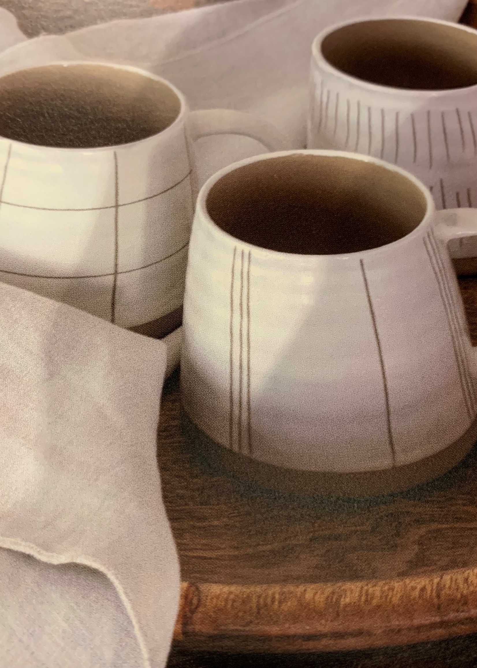 Indaba Sandstone Mug * Plaid