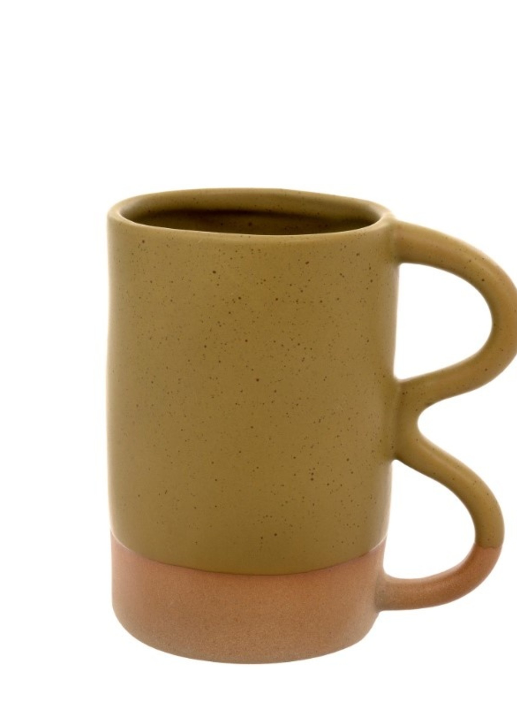 Indaba Wavy Mug * Olive