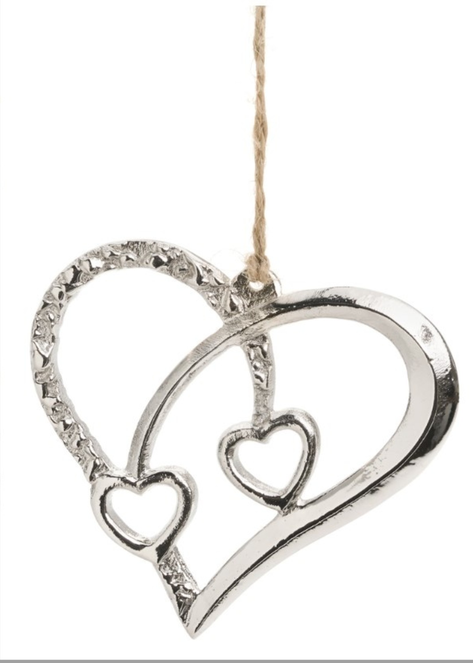 Pine/ADV Ornamental Heart * Silver Finish