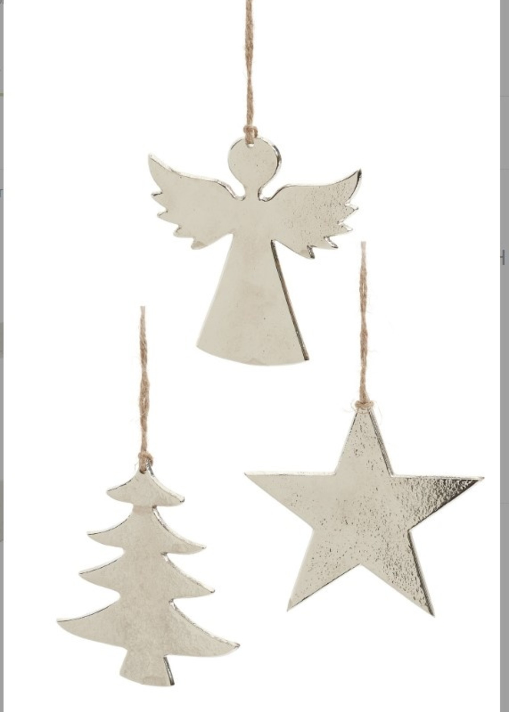 Pine/ADV Christmas Star Ornament * Silver