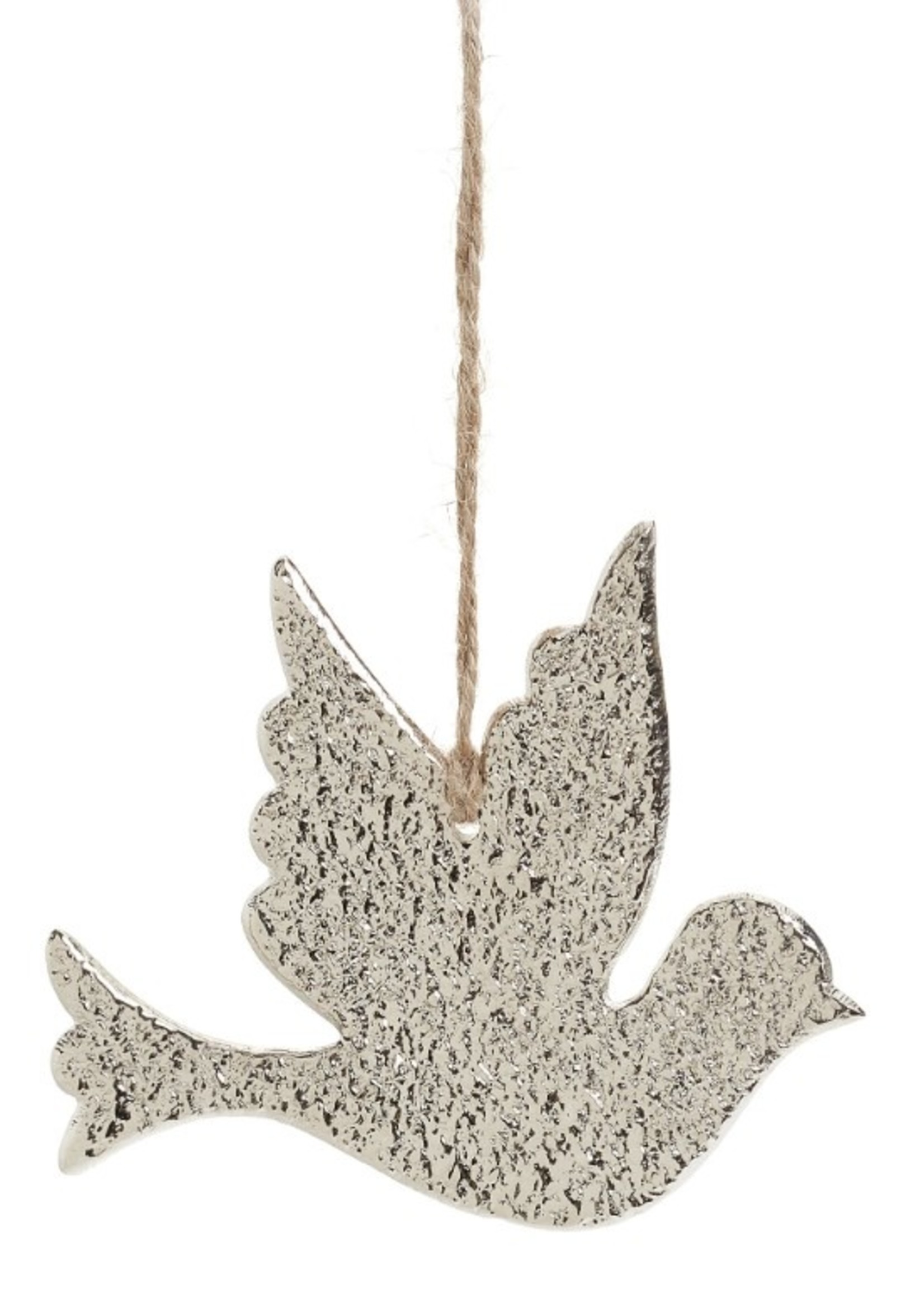 Pine/ADV Christmas Dove Ornament * Silver Finish