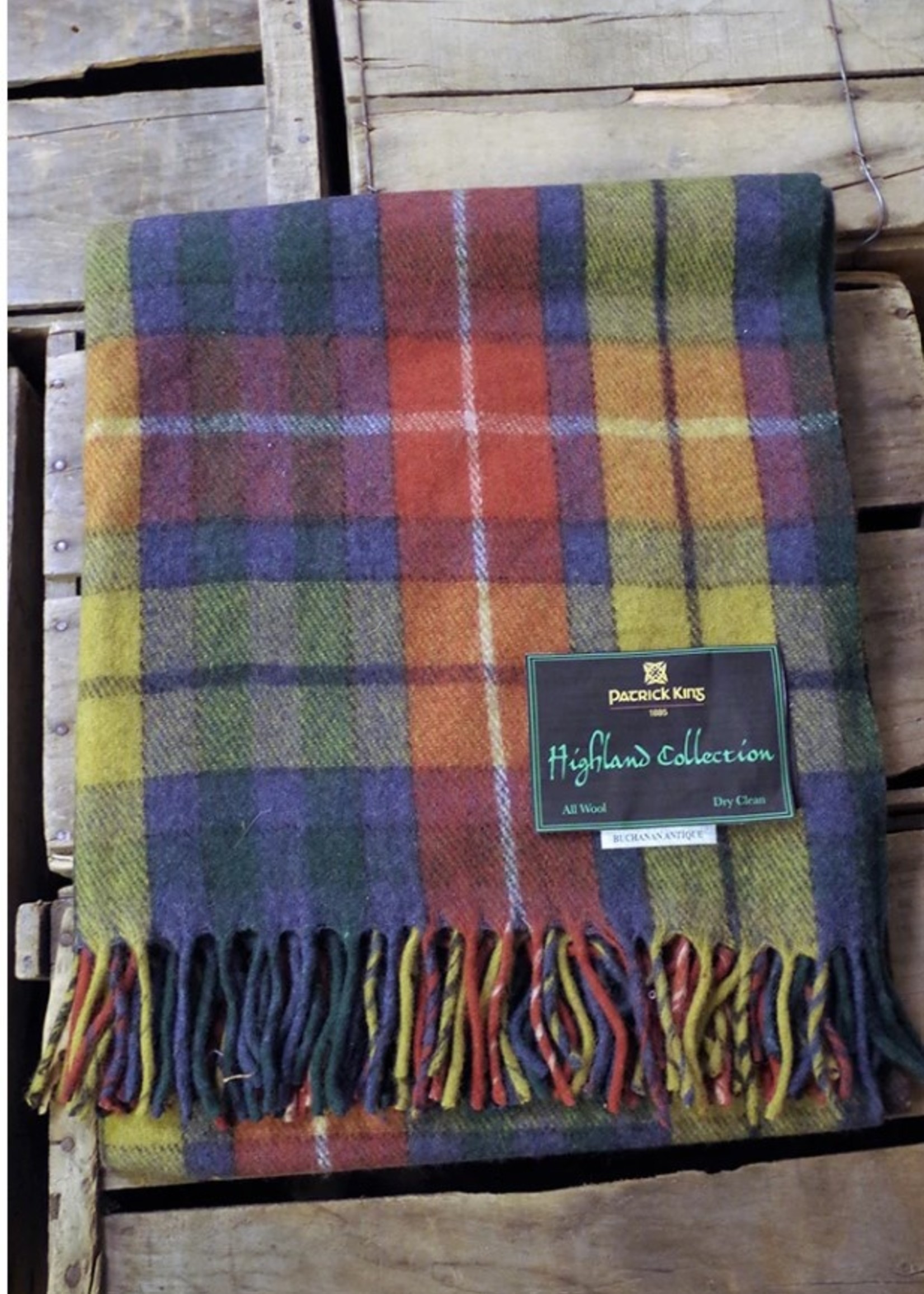 Patrick King Scottish Deluxe Wool Blanket * Antique Buchanan