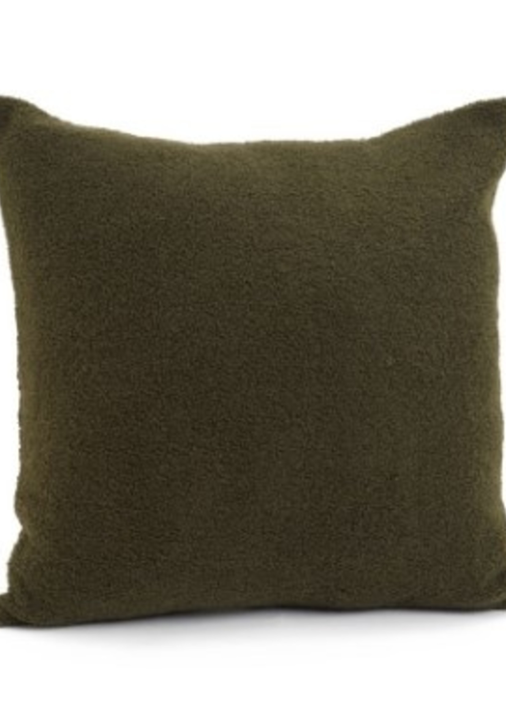 Pine/ADV/Bovi Basel Teddy Cushion * Olive * 20"x20"