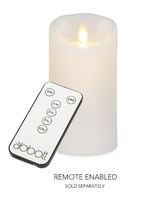 Abbott Flameless Candle * 6.5"H * Ivory * Remote Enabled