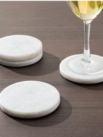 Torre & Tagus Marble Coasters Round * Set of 4