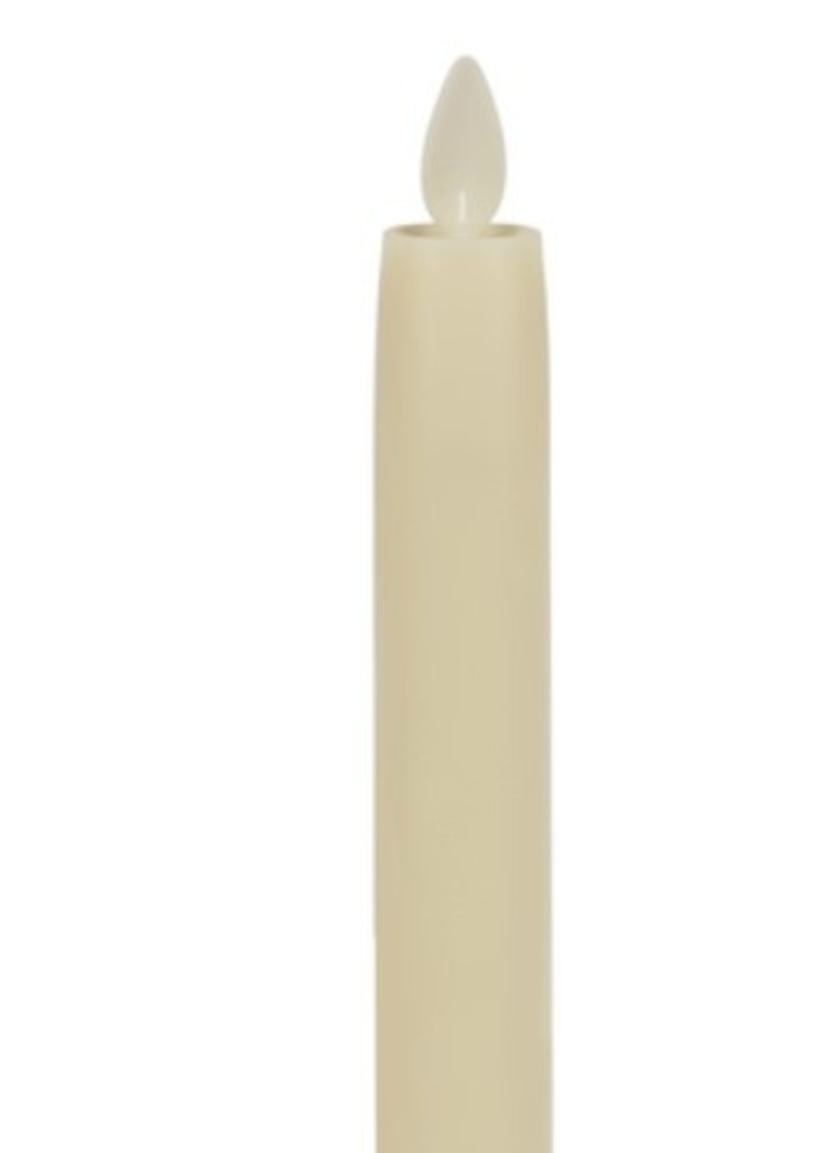 Ganz Flameless Candle * 8.5" Ivory Resin Taper * Set of 2