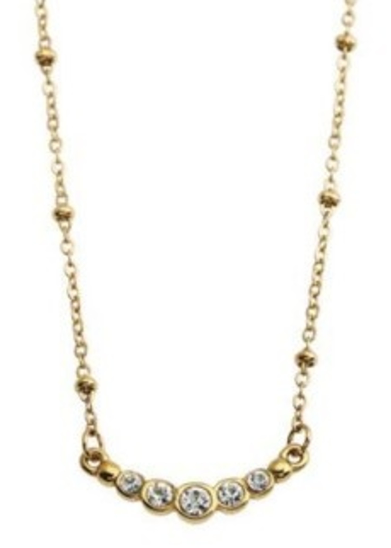 Kimi Triple A Zirconia Gemstone Necklace * Gold
