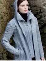 British & Irish Imports Double Zippered Coat * Soft Grey