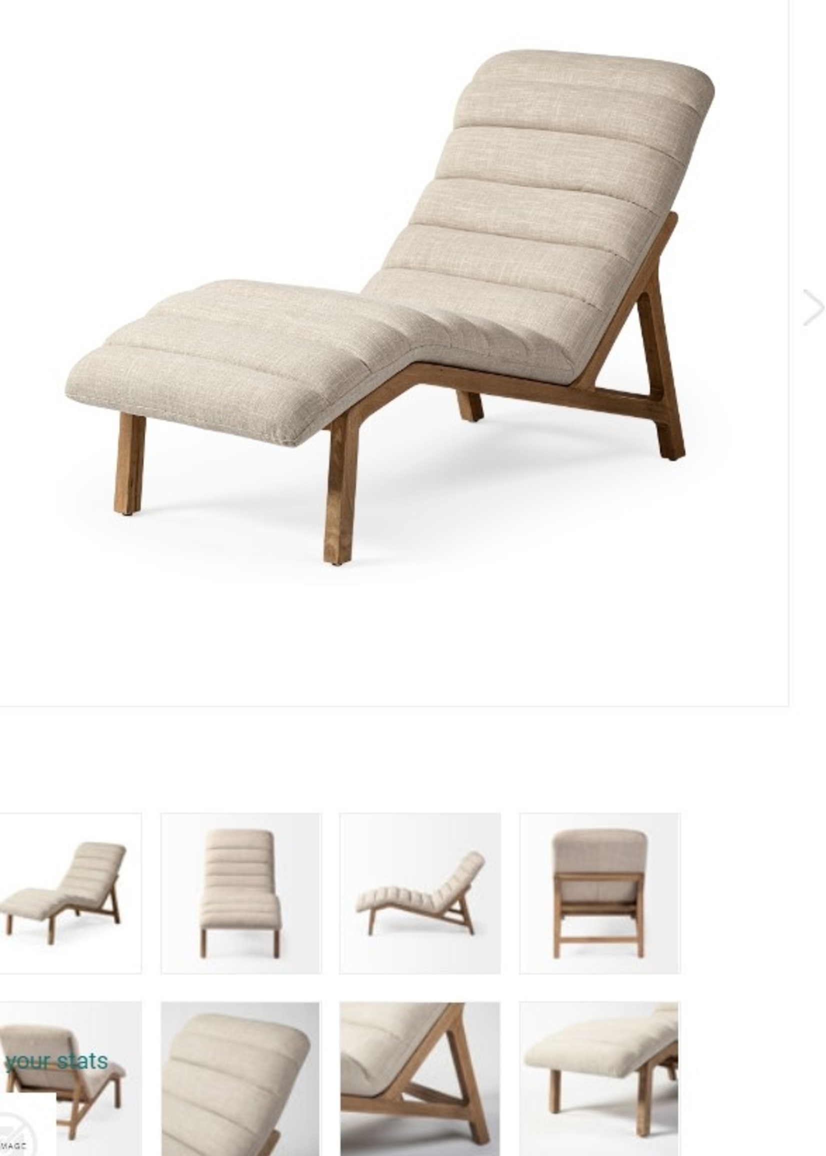 Mercana Furniture Pierre Chaise Lounge