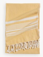 Pokoloko Turkish Bath & Beach Towel * Hasir Yellow * 39"x70"