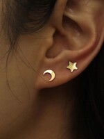 Midnight Stud Earrings * Silver