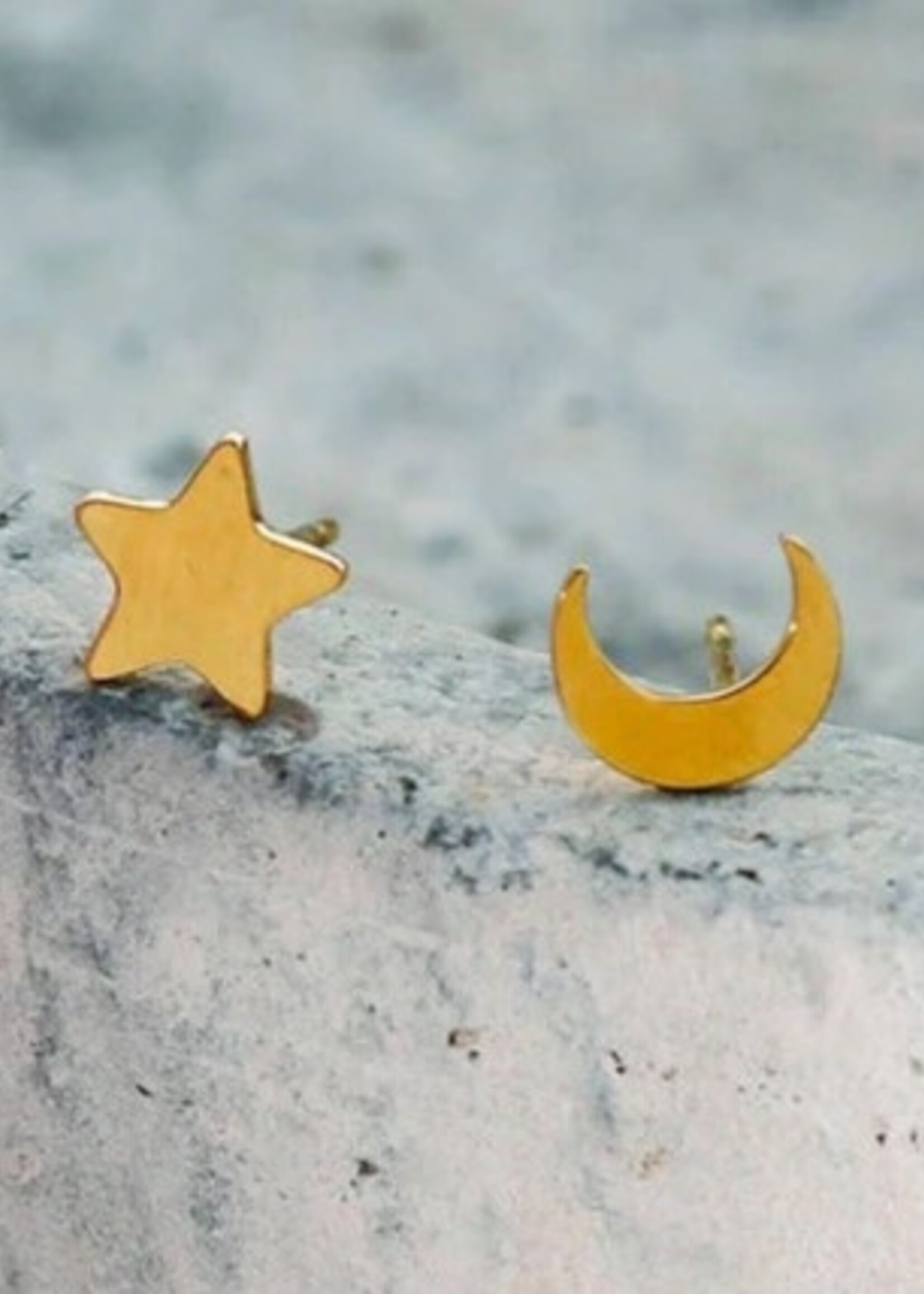 Midnight Stud Earrings * Silver