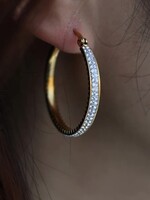 Hackney Nine/Dye Cast Yara  Small Hoop Earrings * Gold