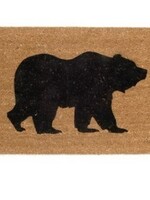 Pine/ADV/Bovi Coir Doormat * Black Bear * 18" x 30"