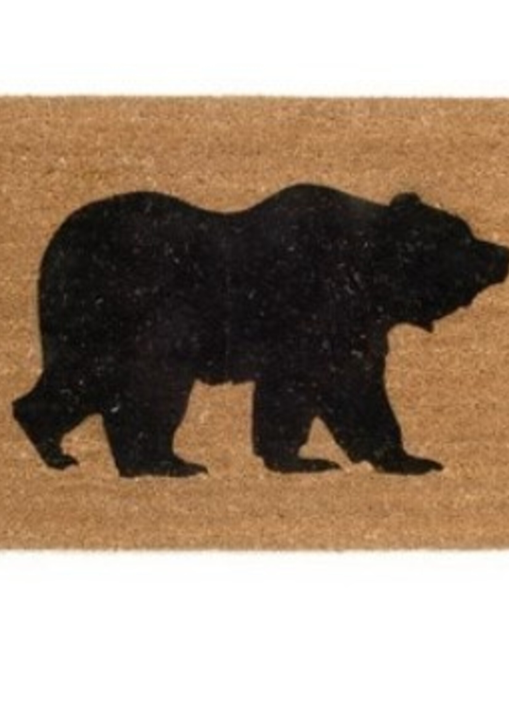 Pine/ADV/Bovi Coir Doormat * Black Bear * 18" x 30"