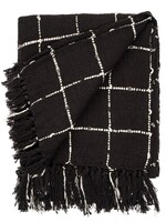 Indaba Margot Woven Throw * Black