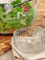 Design Home/Textur Norwell Crackle Glass Serving Bowl * 12" d x 6" H