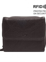 SQ Amber Bi-Fold Wallet * Black