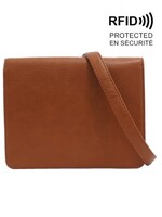 SQ Karina Crossbody Wallet * Cognac