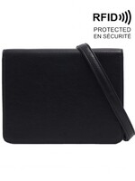 SQ Karina Crossbody Wallet * Black Pebble