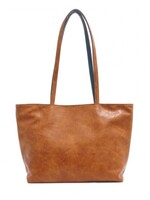 SQ Brooke Reversible Two in One Tote * Camel/Deep Sea