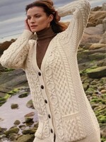 British & Irish Imports Boyfriend Cardigan * Natural * Large