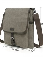 Da Van Small Canvas Shoulder Bag * Grey