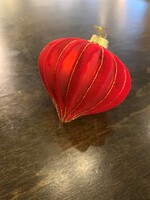 Pine/ADV/Bovi Christmas Onion Ornament * Red & Gold